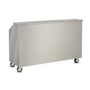 FWE SBBC-6 50 lb. Ice Bin Removable Speed Rack-72" Portable Bar-Stainless Steel Exterior 3 image