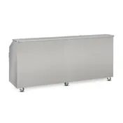 FWE SBBC-8 (2) 50 lb. Ice Bin Removable Speed Rack-95" Portable Bar-Stainless Steel Exterior 3 image