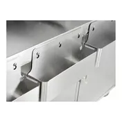 FWE SBBC-8 (2) 50 lb. Ice Bin Removable Speed Rack-95" Portable Bar-Stainless Steel Exterior 7 image