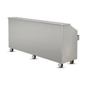 FWE SCB-8 (2) 60 lb. Ice Bin Removable Speed Rack-96" Portable Bar-Stainless Steel Exterior 7 image