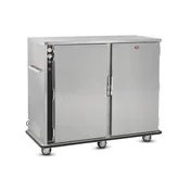 FWE UHS-BQ-120-XL 55"-60" 2-Door Heated Cabinet, 120 Plate Capacity, Controls, 6" Casters 1 image
