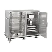 FWE UHS-BQ-120-XL 55"-60" 2-Door Heated Cabinet, 120 Plate Capacity, Controls, 6" Casters 3 image