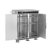 FWE UHST-GN-96120-BQ 54" 2-Door Heated Banquet Cabinet, 96-120 Plate Capacity, 90-190°F, Casters 3 image