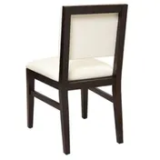 G & A 4645 Indoor Meridian Side Chair with Plain Back and Padded Seat, Beechwood Frame  2 image