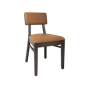 G & A 4648-FP Indoor Nova Side Chair with Plain Back and Padded Seat, Beechwood Frame 1 image