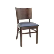 G & A 4681-SS Indoor Elton Side Chair with Solid Wood Back and Saddle Seat, Beechwood Frame 1 image