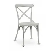 G & A 588 Dumont Side Chair, Criss Cross Metal Back, 18 Gauge Steel Frame, Welded Assembly 1 image