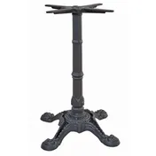 G & A BF2222 Cast Iron Restaurant Table Base, 22x22 Spread, Black Finish, 3 Column, Dining Height 1 image