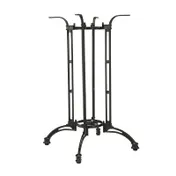G & A CHA3232 Bar Height Cast Aluminum Table Base, 32x32 Spread, Black Powder Coat Finish 1 image
