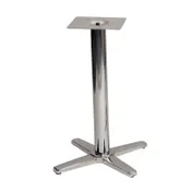 G & A CQH3030 CQ Series 30x30 Bar Height Chrome Table Base with 3 Inch Column 1 image