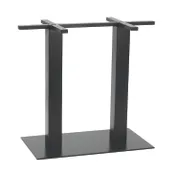 G & A GBH1628 GB Series Bar Height Table Base, 16x28 Spread, Steel, Black Powder Coat Finish 1 image