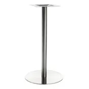 G & A GRH23 Stainless Steel Bar Height Table Base, 23" Spread, 3" Column, Brushed Finish 1 image