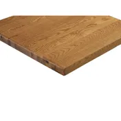 G & A OW2424 Solid Oak Square Table Top, 24x24, 1.5 Thick, Distressed American Red Oak Finish 1 image