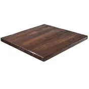 G & A RA2430 Reclaimed Solid Wood Rectangular Restaurant Table Top, 24" x 30", 1-3/4" Thick 1 image