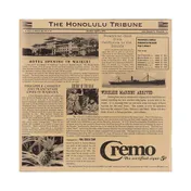 GET 4-TH1700 Clipper Mill Food-Safe Hawaii Newsprint Liner, 12" x 12", Paper - Case 1 image