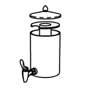 GET 8161012 Frilich Replacement Container, 2.6 Qt. (0.7 Gallon / 2.5 Liter) 1 image