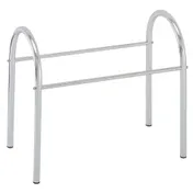 GET 8174020 Frilich Stand, 25" x 12" x 19-9/10" H, Stainless Steel Silver, 1-2 Tier, Height 17-20" 1 image