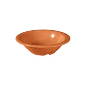 GET B-127-PK Diamond Harvest Bowl - 7-1/4" x 1-3/4" , 12-15 oz, Orange Melamine, BPA-Free - Dozen 1 image