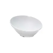 GET B-782-W San Michele Bowl, 14-Oz Capacity (19.2 Oz Rim Full), 7" x 3-4/5" H, White Melamine 1 image