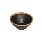 GET B-81-BR Pottery Market Side Bowl, 5" Dia x 2" H, 8 oz, Brown Melamine with Clay Trim - Dozen 1 image