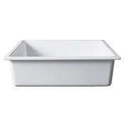 GET B12125-W Food Pan, 12-3/4" x 10-3/8" x 3-3/4", 1/2 Size, White Melamine, BPA Free, Dishwasher Safe 1 image