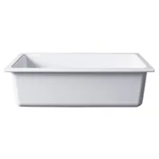 GET B13125-W Elite Global Food Pan, 1/3 Size, 12-3/4" x 6-7/8" x 3-3/4" H, White Melamine, BPA-Free 1 image