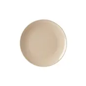 GET BAM-16102 BambooMel Plate, 12" Round Coupe, Beige Melamine, Break-Resistant - Dozen 1 image