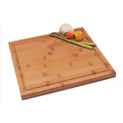 GET BCB-101 Urban Renewal Display Board, 12"W x 12"D x 0.75"H, Square Bamboo Stand 1 image