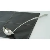 GET BSPD-07 Serving Ladle - 4 oz, 13" Length, 1-Piece 18/8 Stainless Steel, Pounded 1 image