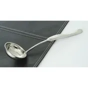GET BSPD-08 Serving Ladle - 2-5 oz, 10" Length, 18/8 Stainless Steel, Pounded 1 image