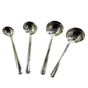 GET BSRIM-48 Serving Ladle, 4 Oz., 12-1/2" Stainless Steel Mirror, 1-Piece, Dishwasher Safe 1 image