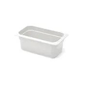GET CM6104-NW Food Pan, 1/4 Size 2.22 Qt, 10"L x 6"W x 4"H, White Melamine, BPA Free, Dishwasher Safe 1 image