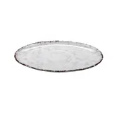 GET CS-1813-FM French Mill Platter, 18" x 13", Oval, Irregular, Break-Resistant, Beige, Melamine 1 image