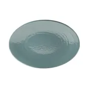 GET D812RR-ABY Platter, 12-3/4"L x 8-3/4"W x 1"H, Oval, Melamine, Abyss, Pebble Texture 1 image