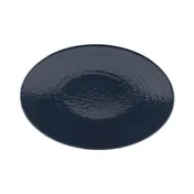 GET D812RR-LAP Elite Solutions Platter, 12.75"L x 8.75"W x 1"H, Oval, Melamine, Lapis, Textured 1 image
