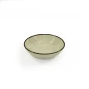 GET DB51M-V 5" Bowl, 10 Oz, Beige Melamine, Crackled Texture, BPA Free, Dishwasher Safe 1 image