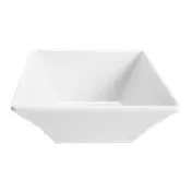 GET DB5SQ-W Square Melamine Bowl, 5" x 5" x 2", 11 oz, White, BPA-Free, Dishwasher Safe 1 image