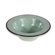 GET DB6M-H Green Melamine Bowl, 7" Dia. 2" H, 10 oz, Crackled, BPA Free, Dishwasher Safe 1 image