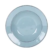 GET DB878T-CB Reusable Pasta/Soup Bowl, 9" dia., 12 oz., Melamine, Blue, Chip-Resistant, BPA Free 1 image