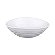 GET DS5-W Elite Global Solutions Bowl, 6 Oz, 5"L x 4"W x 1-1/2"H Oblong Swirl, Melamine White 1 image