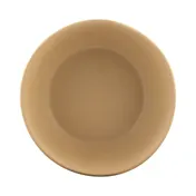 GET ECO4515-PB 8oz. Brown Bowl, 4-1/2" Dia. x 1-1/2" H, 50% Melamine/50% Bamboo, Break Resistant 1 image