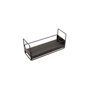 GET IR-733-MG Urban Renewal Condiment Stand, 4-1/2" x 12-1/2" x 5-1/2", 3-Compartment, Metal Grey, Iron 1 image
