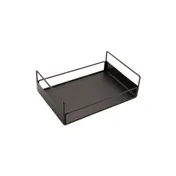 GET IR-734-MG Condiment Stand, 8-1/2" x 12-1/2" x 3-3/4", 6-slot, gun metal powder-coated iron wire 1 image