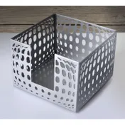 GET IRBLG-01 Urban Renewal Bulge Napkin Holder, 5-1/2" x 5-1/2" x 4" Square Metal Design 1 image