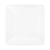 GET M15SQRR-W Plate, 15"L x 15"W x 1-1/4"H, Square, Textured Melamine, White, Scratch Resistant 1 image