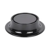 GET M5P-B Pedestal - 5" Round Display Riser, 1-1/2" Height, Black Melamine, BPA-Free, Dishwasher Safe 1 image