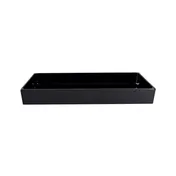 GET M6152-B Food Bin, 15" x 6" x 2", Rectangular, Black, BPA-Free Melamine, Dishwasher Safe 1 image