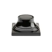 GET M74P-B Display Riser - 7" x 3-3/4" Black Melamine Pedestal, Venetian, Break-Resistant 1 image