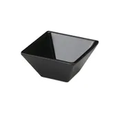GET ML-278-BK Siciliano Bowl, 8 Oz, 4"L x 4"W x 2"H, Square, Melamine, Black 1 image