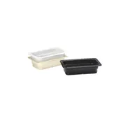 GET ML-29-BK Food Pan, GN 1/4, 10.36" x 6.3" x 2-1/2", Black Melamine, Break-Res, Dishwasher Safe 1 image